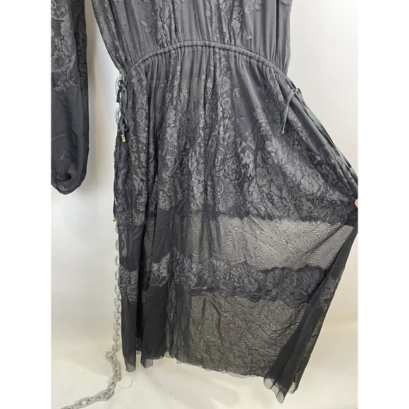We Are HAH Royal HAHness Lace Maxi Dress Black Women's XS/S - Picture 9 of 16